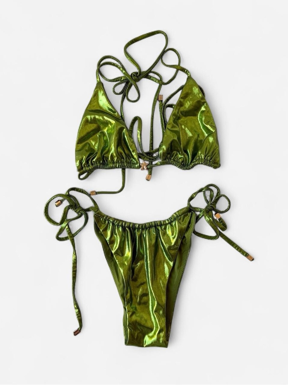 ALT Metallic Green Bikini Set